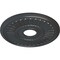 Ekena Millwork Melonie Ceiling Medallion (Fits Canopies up to 6 3/8"), Hnd-Painted Pewter, 16"OD x 3 5/8"ID x 3/4"P CM16MLPES - alternate 2